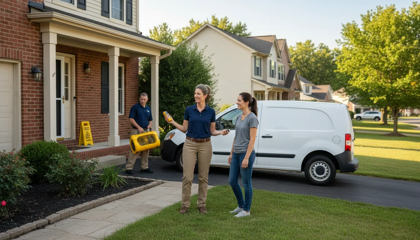 Residential water damage restoration in Minot, ME